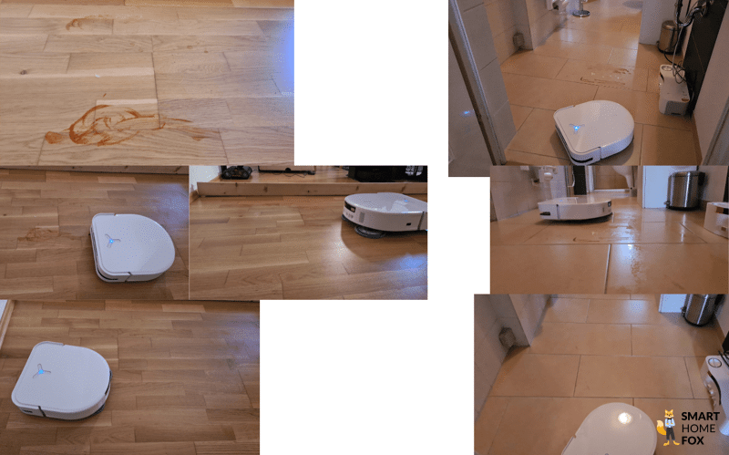 Das Abschneiden des ECOVACS DEEBOT X5 OMNI im Extremtest ist zu sehen.